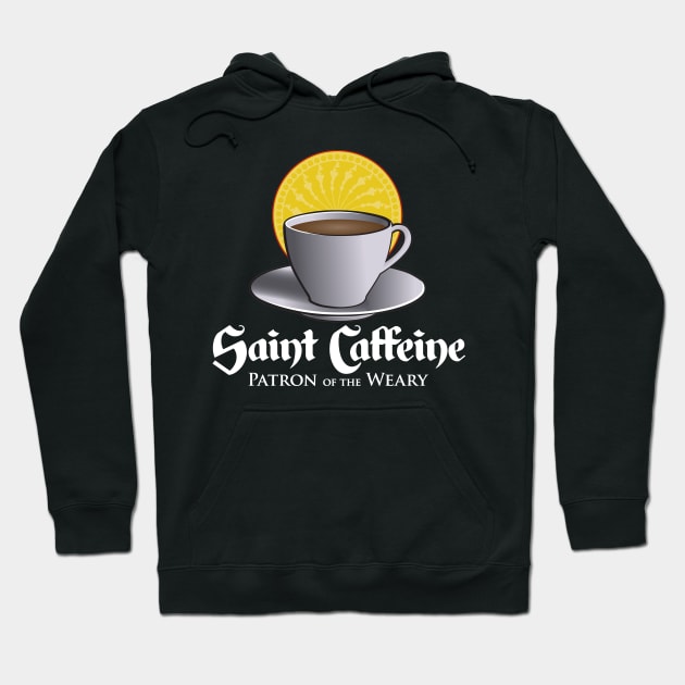 Saint Caffeine Hoodie by LaughingCoyote